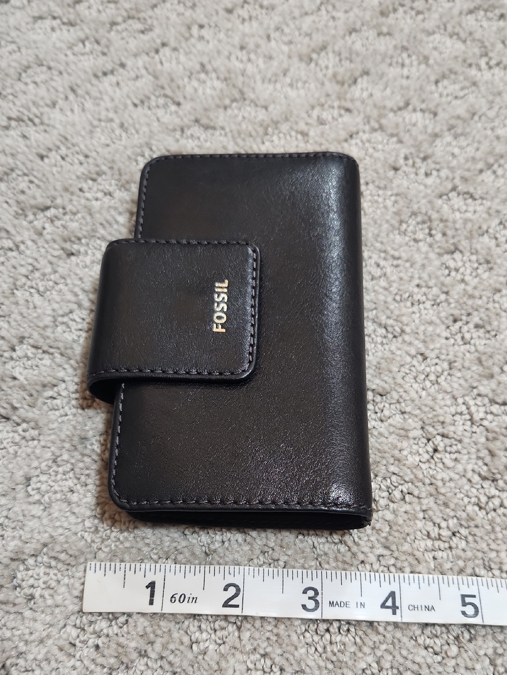 Fossil Madison Multi Black Cowhide Leather Fold Wallet New With Tag - Picture 14 of 16